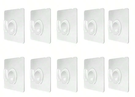 Ganchos de Plástico Autoadhesivos de Pared