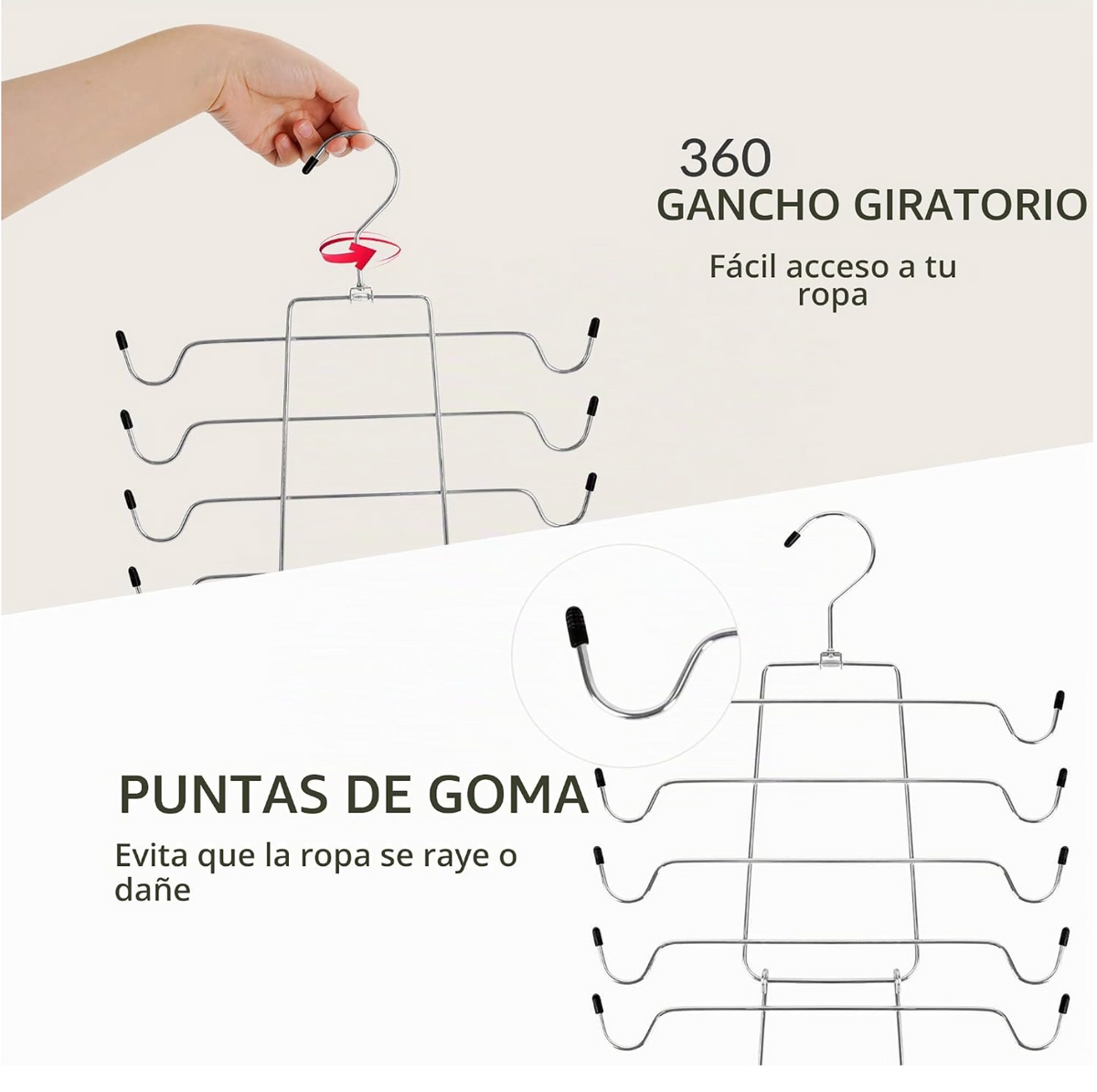 Ganchos para Camisas 8 Espacios