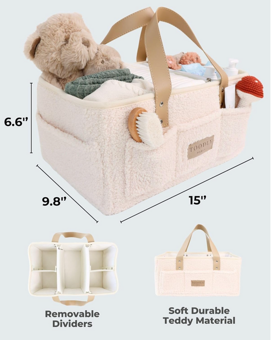 Organizador de Bebe Beige Tela Polar