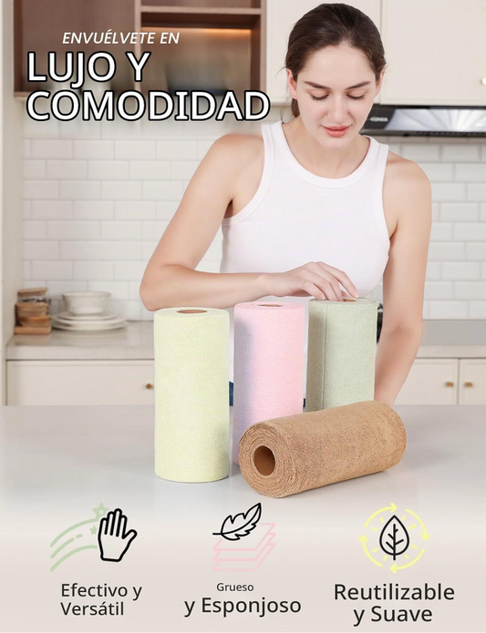 Rollo de Paños de Microfibra 20 Paños