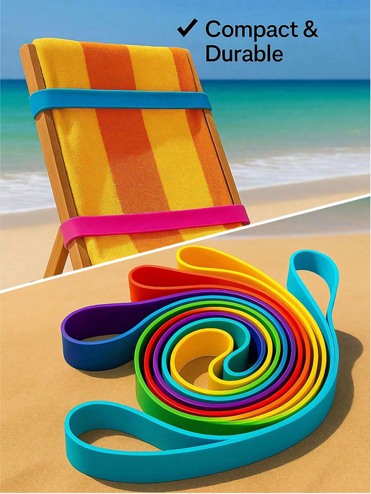Ligas para Sostener Toallas de Playa (Colores Surtidos)