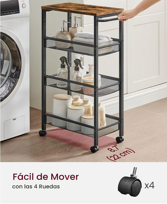 Carrito Organziador 4 Niveles (Vasagle)