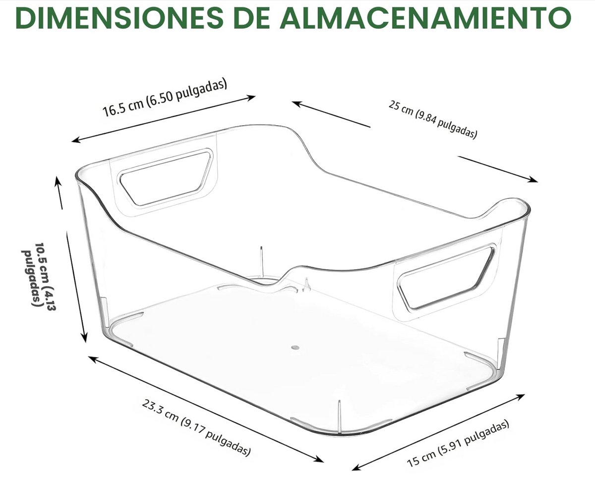 Contenedores Organizadores de Acrilico
