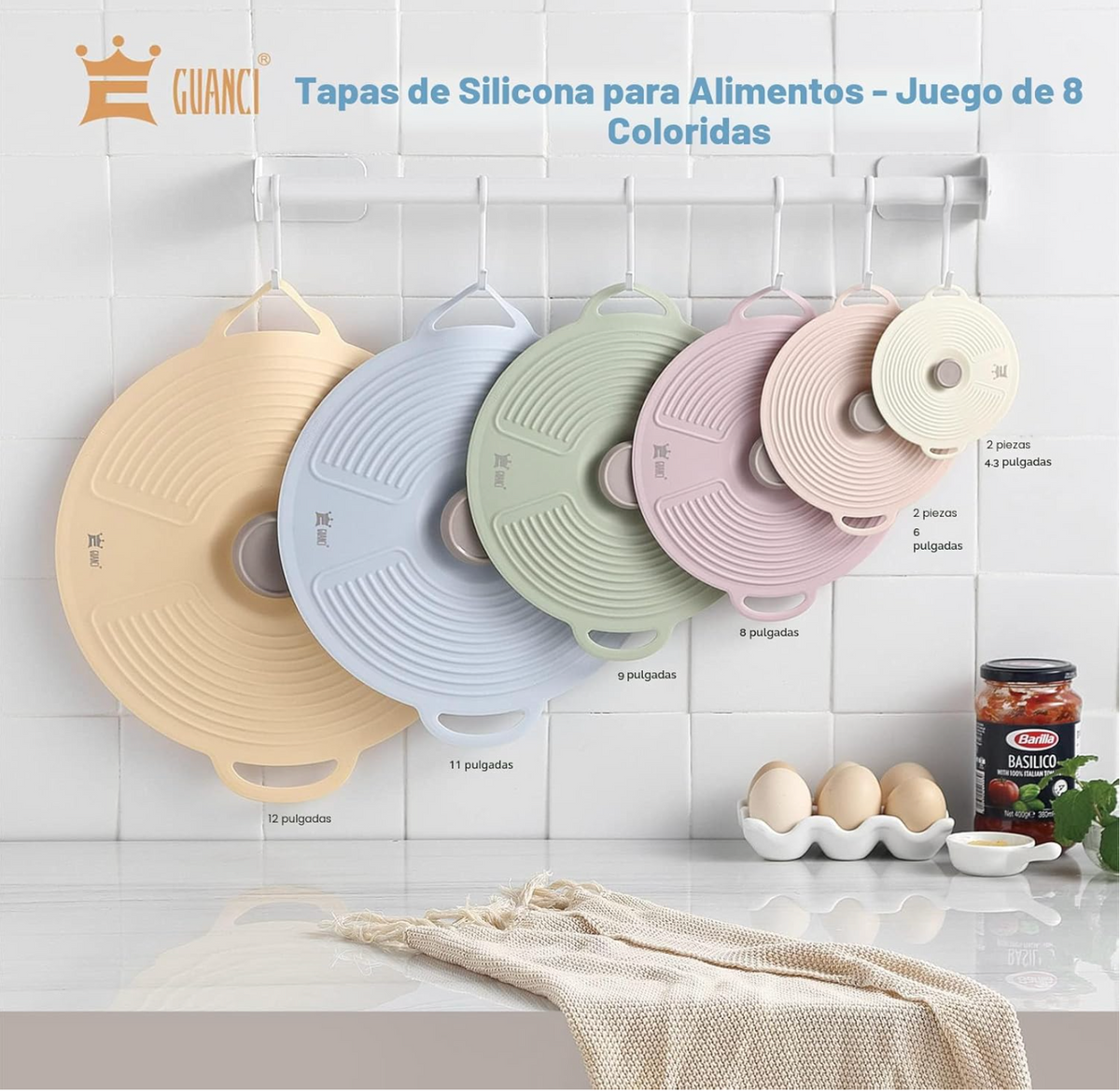 Set de Tapas de Silicona (Guanci)