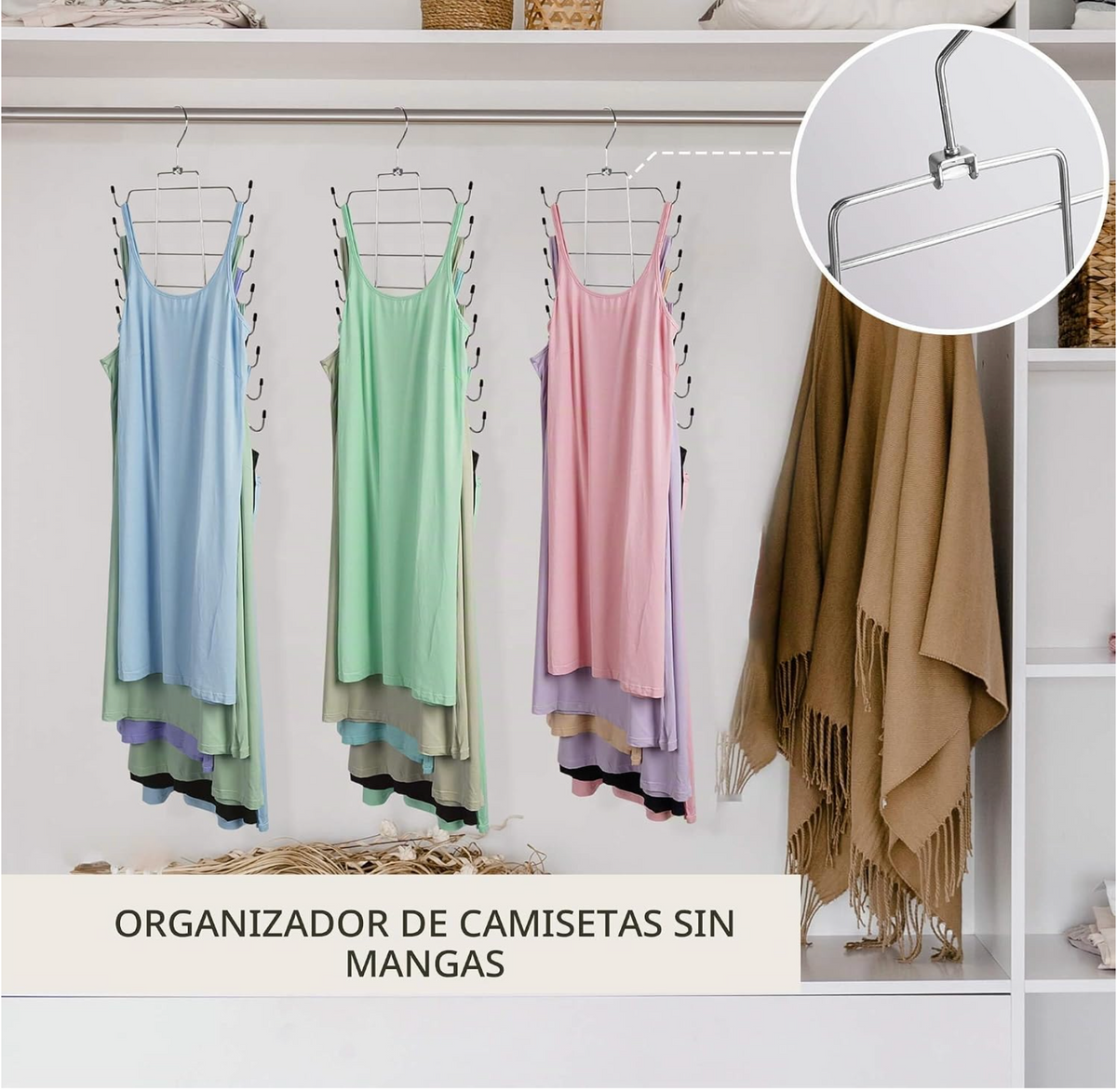 Ganchos para Camisas 8 Espacios