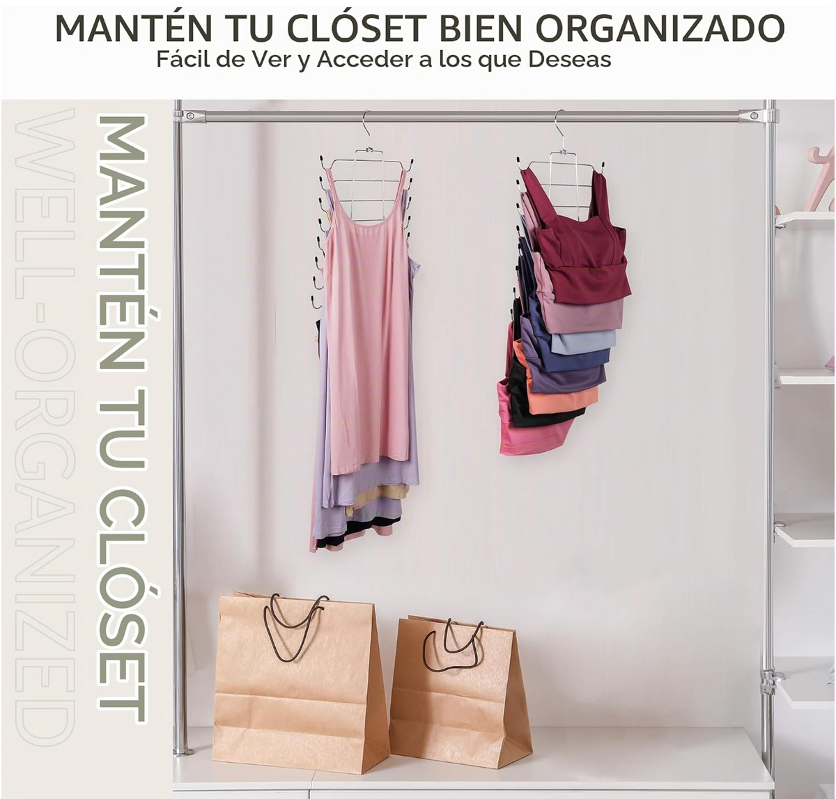 Ganchos para Camisas 8 Espacios