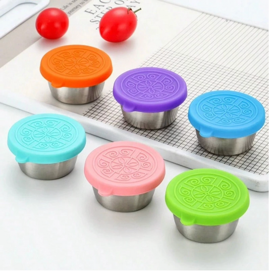 Contenedor de Acero Inoxidable para Salsas, Aderezos, Yogurt