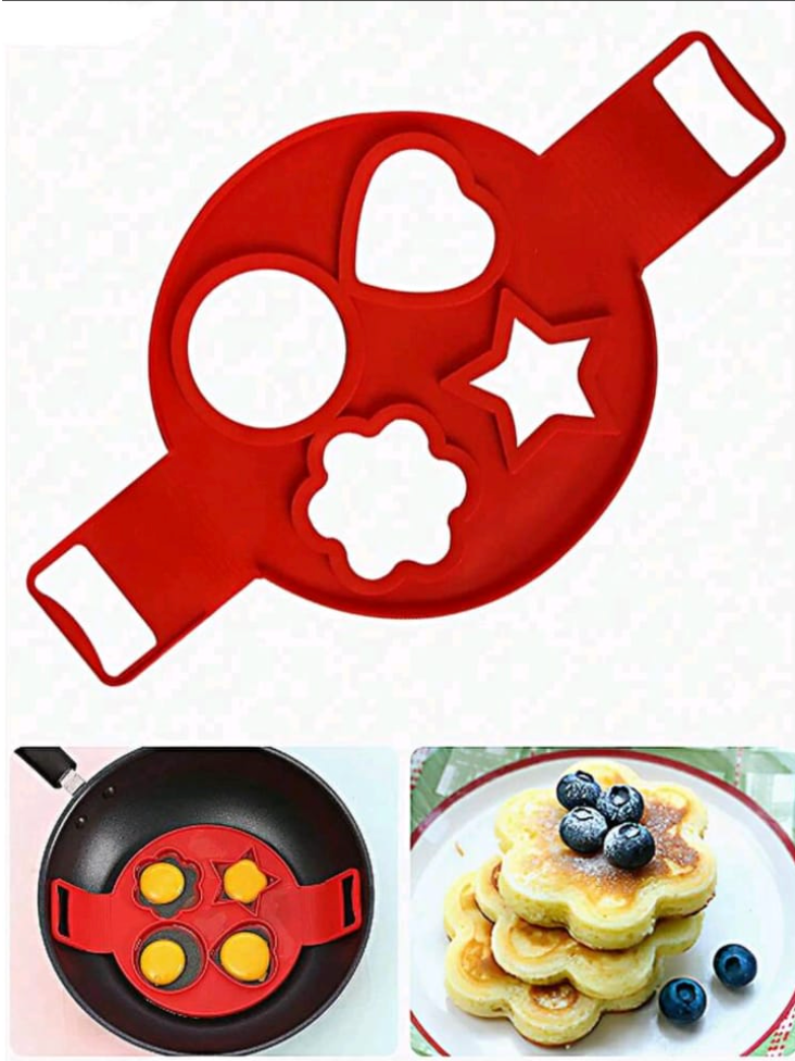 Molde de Silicona para Panquecas Rojo