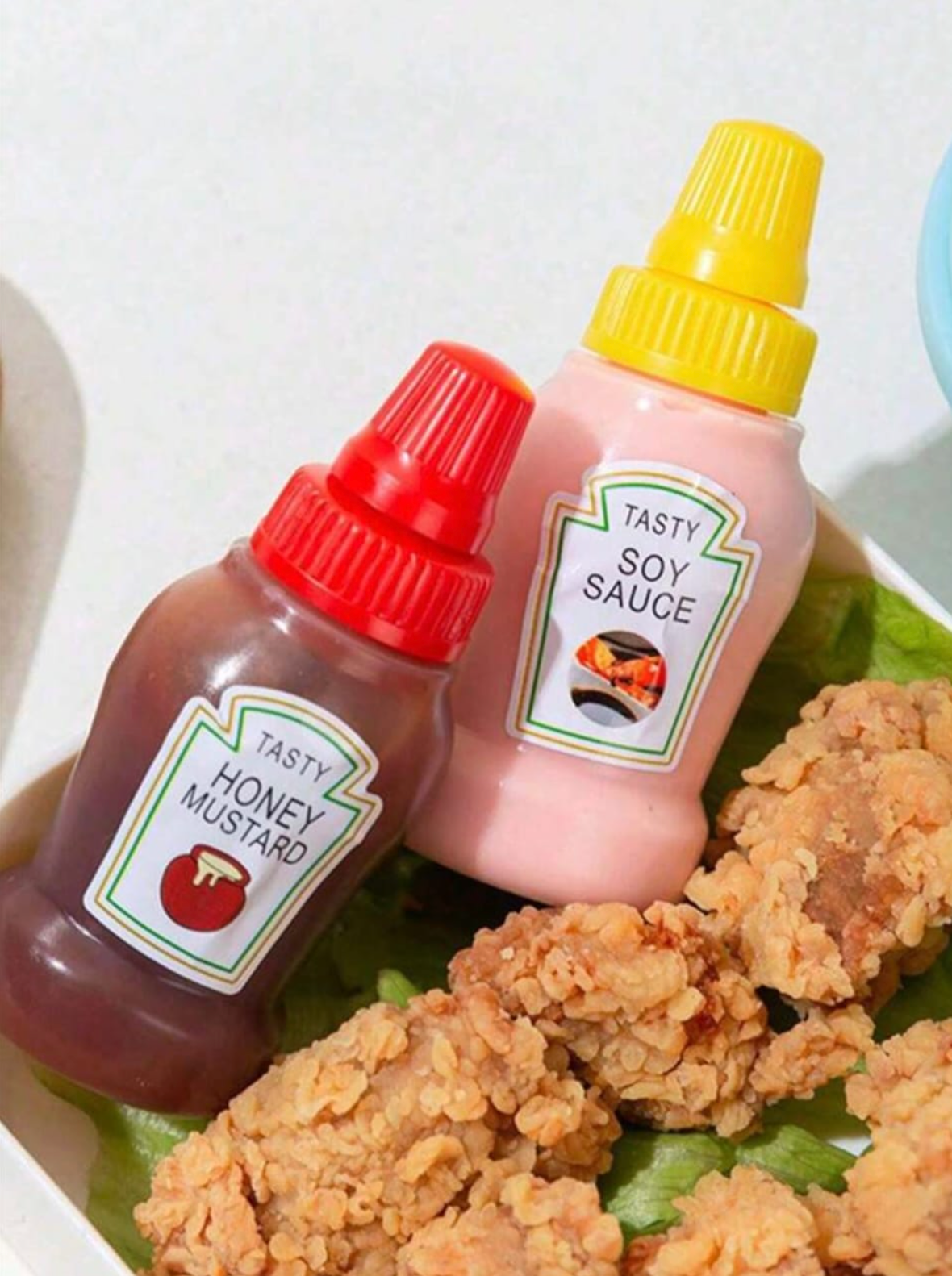Set de 4 Envases (Ketchup, Soya...)