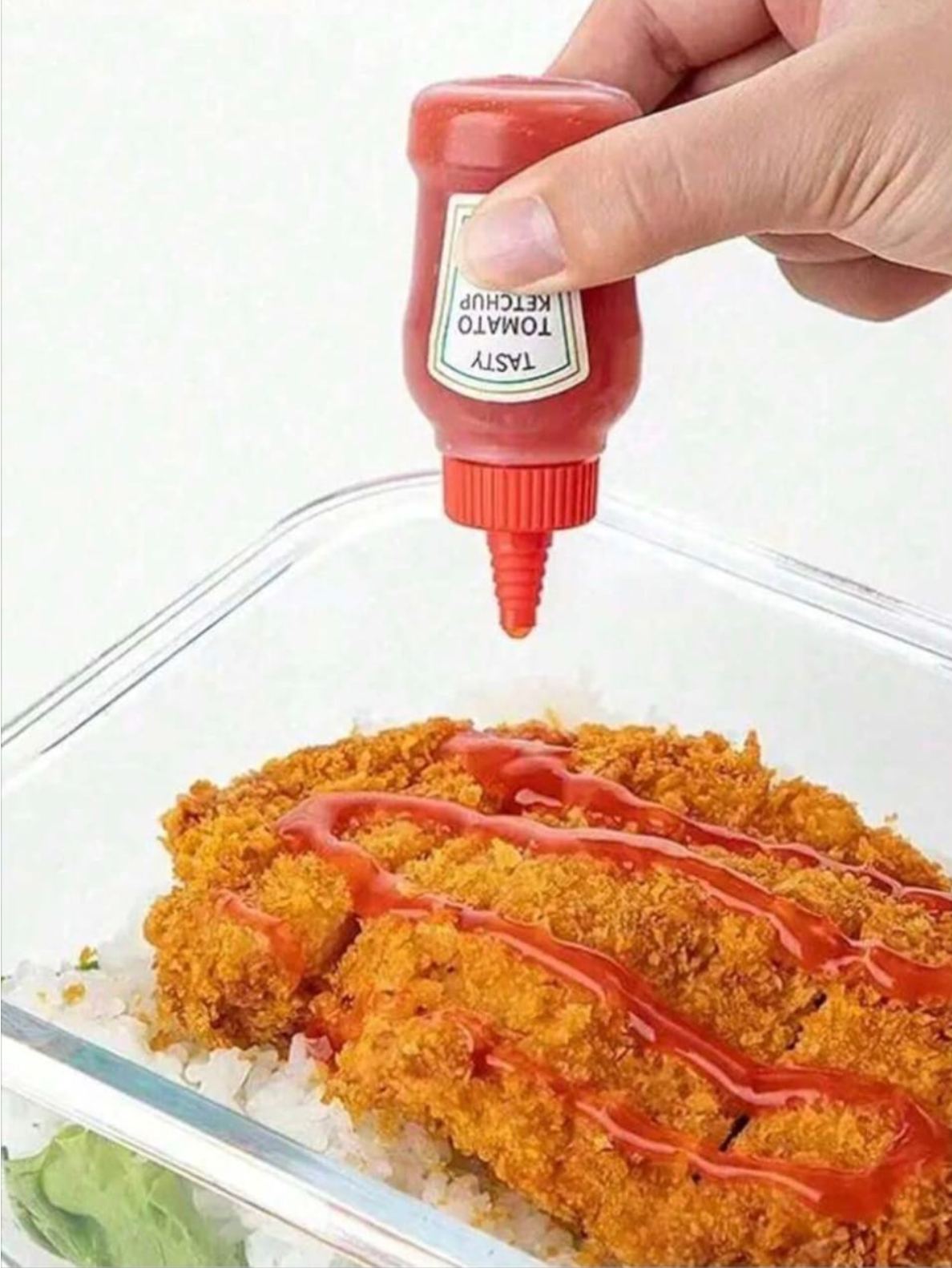Set de 4 Envases (Ketchup, Soya...)