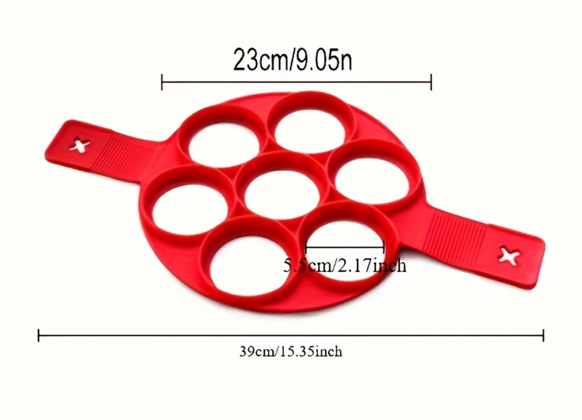 Molde de Silicona para Panquecas Rojo