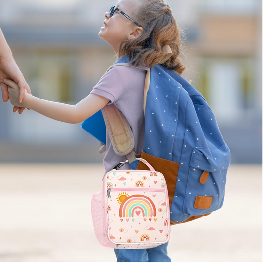 Bolso de Lonchera con Diseño de Arcoiris (Clastyle)