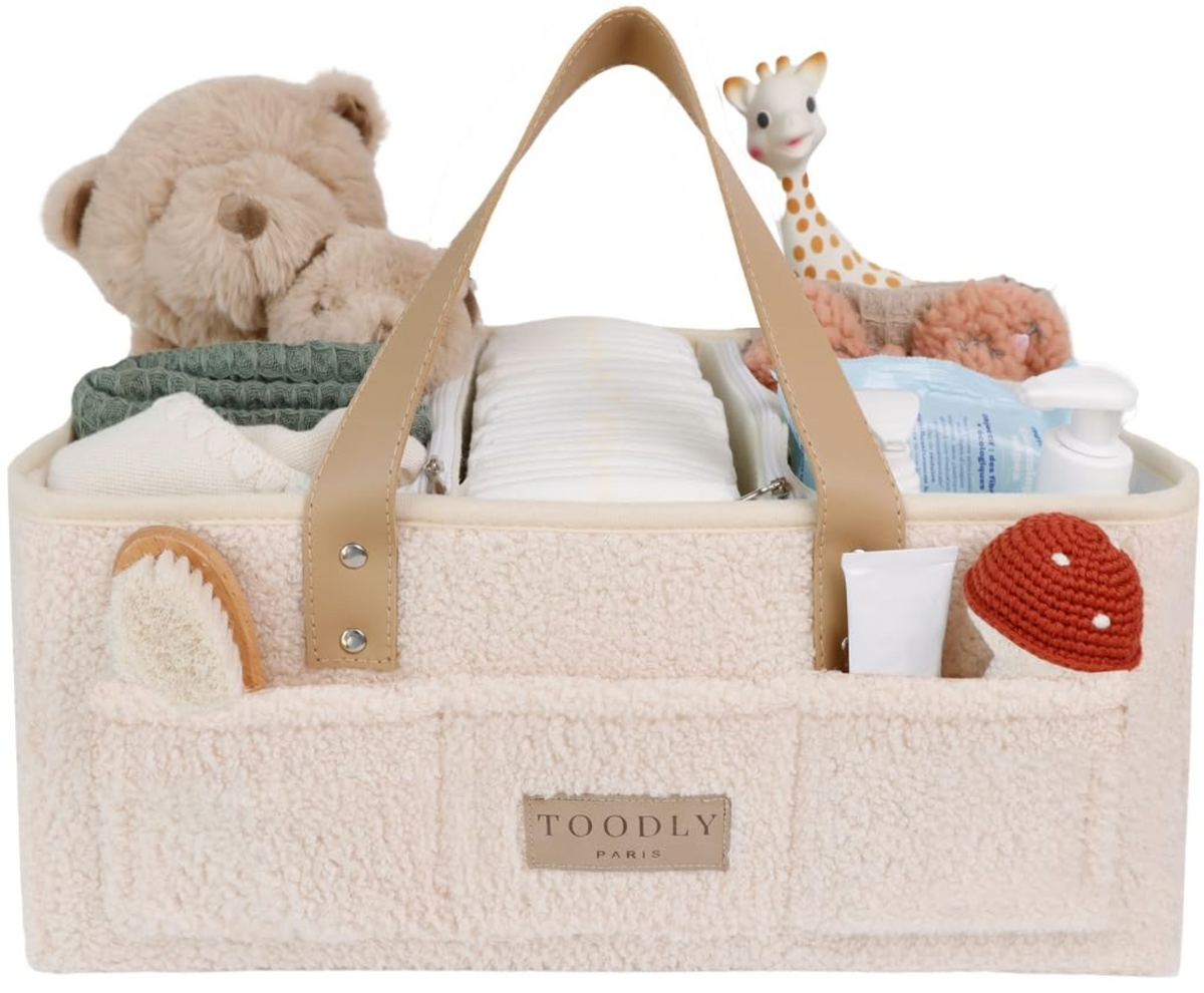 Organizador de Bebe Beige Tela Polar
