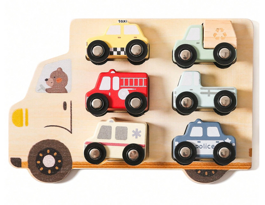 Rompecabezas Carros de Madera