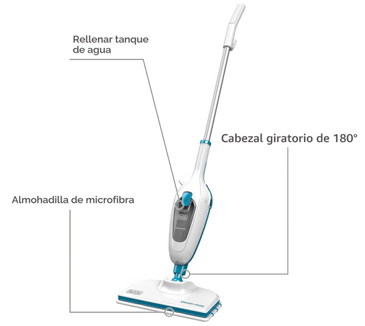 Trapeador a Vapor (Black+Decker)