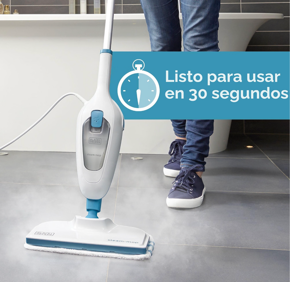 Trapeador a Vapor (Black+Decker)