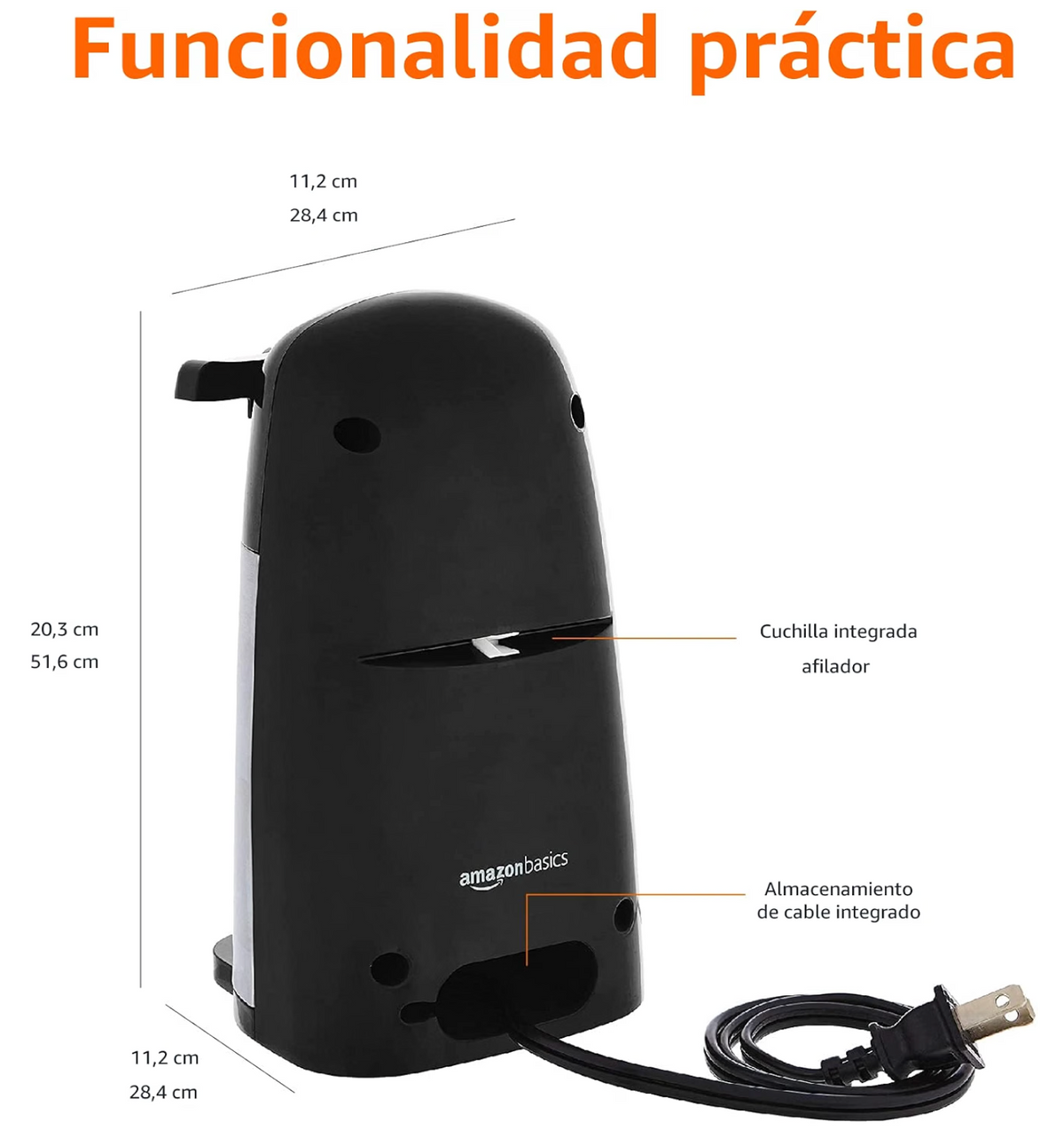 Abrelatas Electrico (Amazon Basics)
