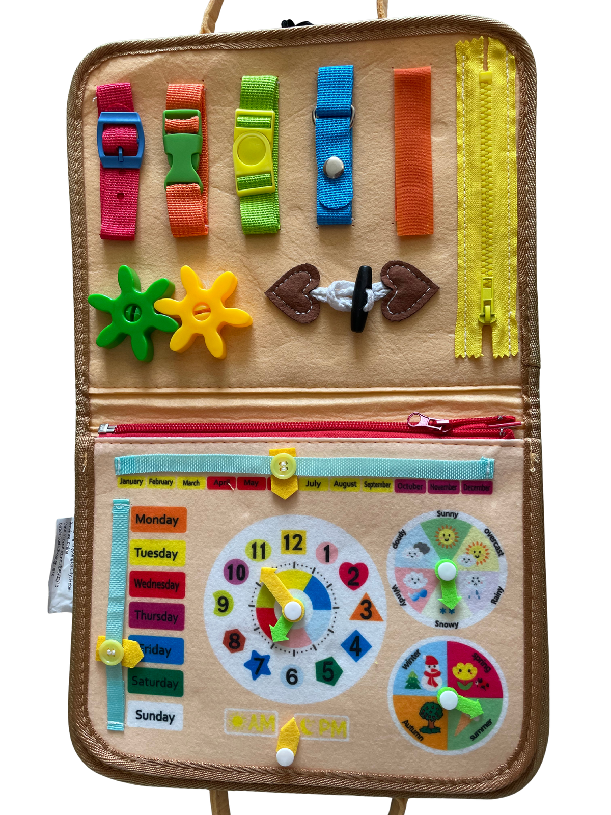 Libro Montessori Fieltro